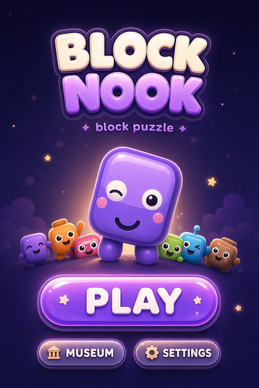 Block Nook — a cozy block puzzle with friendly block characters